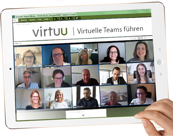 virtuu virtuelle Teams führen online training screen