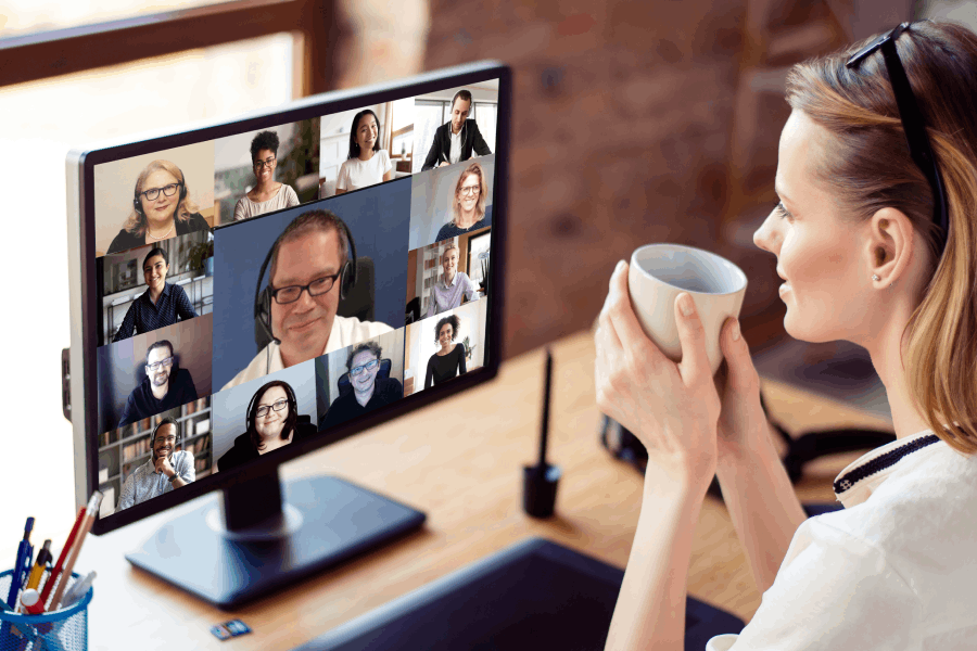 Symbolbild Online Meetings effektiv gestalten virtuu