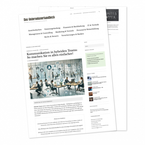 Artikel von virtuu in Das Unternehmerhandbuch - Autor Carsten Blumenstein 